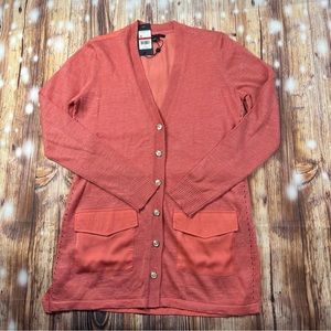 NWT Tommy Hillfiger Cardigan Sweater
Button Front L/S Saharan Safari Size XS/P